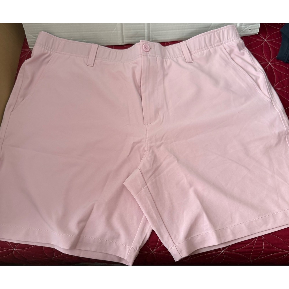 Under Armour Mens Golf Shorts Pink 8 Inch Inseam Size 42 New With Tags
